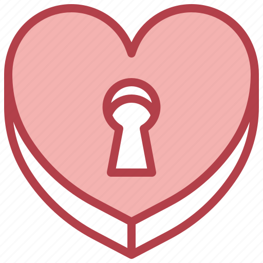 Locked, heart, lock, padlock, love, romance icon - Download on Iconfinder