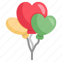 balloon, heart, love, birthday, balloons