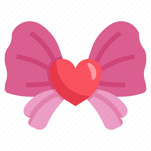 Bow, present, valentines, ribbon, love icon - Download on Iconfinder
