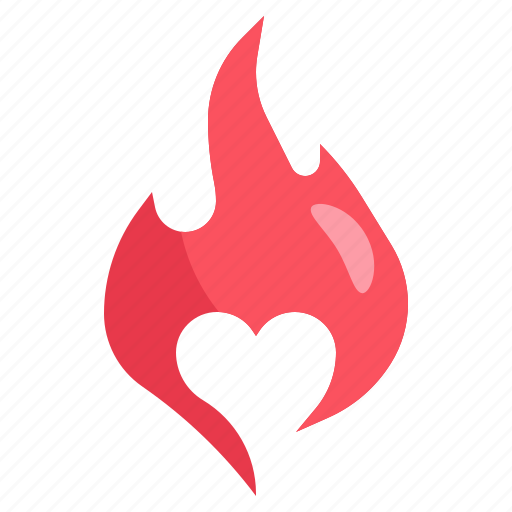 Love, flame, passion, strong, heart icon - Download on Iconfinder