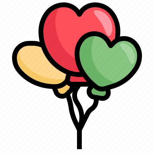 Balloon, heart, love, birthday, balloons icon - Download on Iconfinder