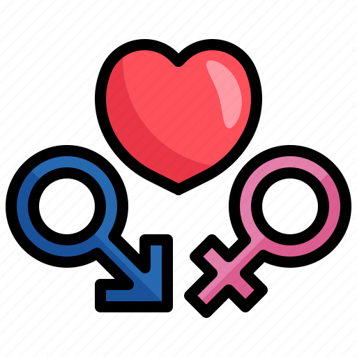 Female, male, sign, heartbeat, sex, genders, hearts icon - Download on Iconfinder