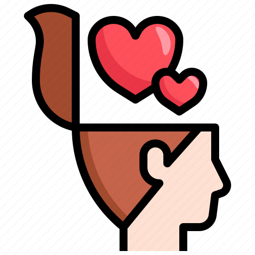 Love, psychology, fall, mind, think, in love icon - Download on Iconfinder