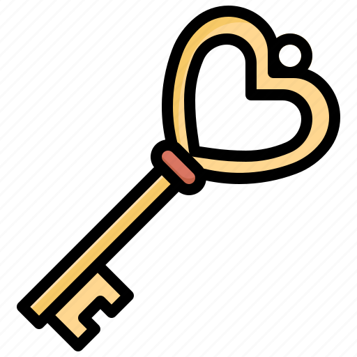 Key, relationship, heart, love, romance icon - Download on Iconfinder