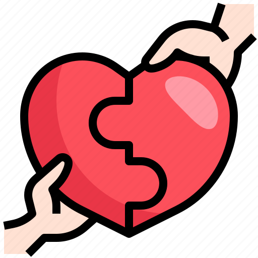 Puzzle, love, romance, jigsaw, heart, shaped, creativity icon - Download on Iconfinder
