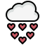 heart22, love, romance, shape, rain 