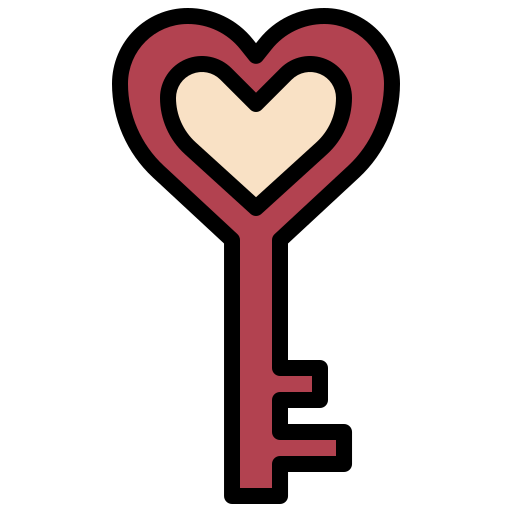 Heart24, love, romance, shape, key icon - Free download