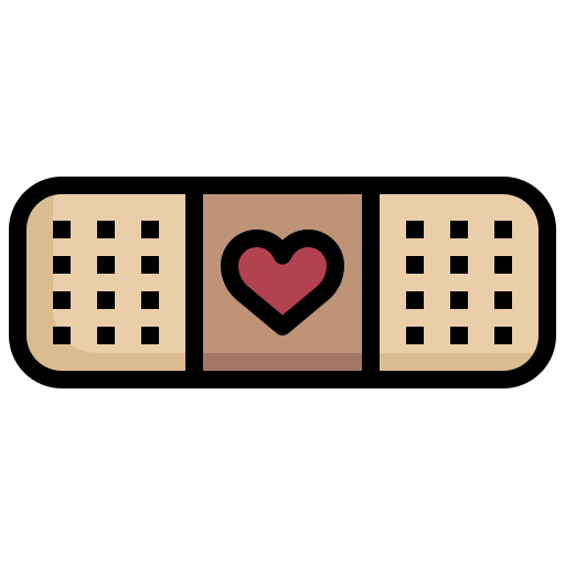 Heart27, love, romance, shape, bandage icon - Free download