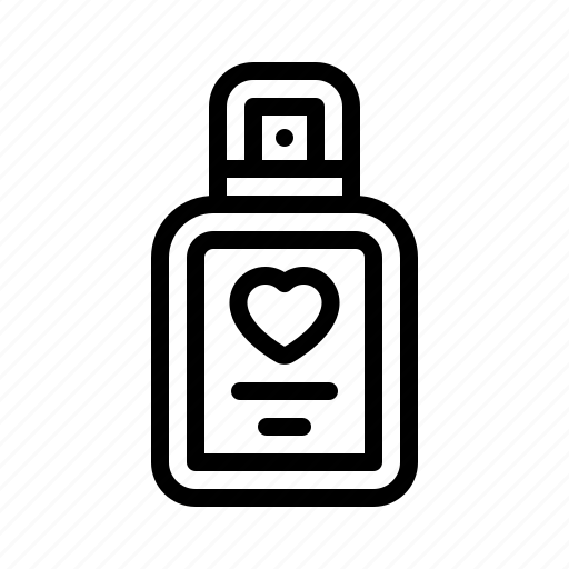 Perfume, fragance, love, heart, bottle, romantic, valentines icon - Download on Iconfinder