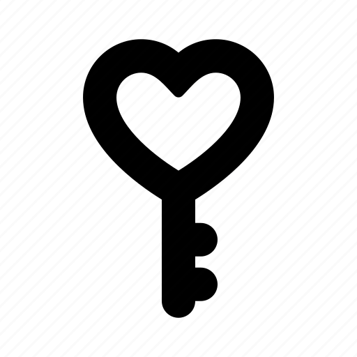 Key, security, love, heart, romance, romantic, loving icon - Download on Iconfinder