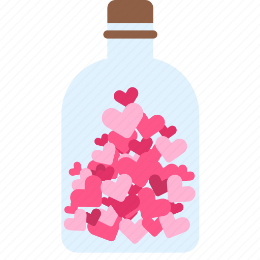 Bottle, heart, hearts, love, valentine, valentine's, valentine's day icon - Download on Iconfinder