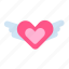 heart, heart wings, love, valentine, valentine's, valentine's day, wings 
