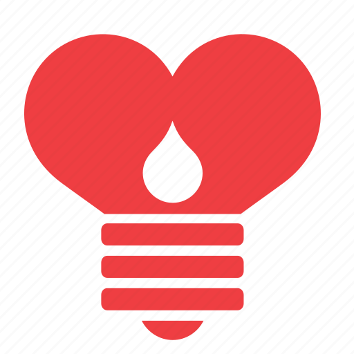 Bulb, heart, light, lightbulb, love, romance, sas icon - Download on Iconfinder