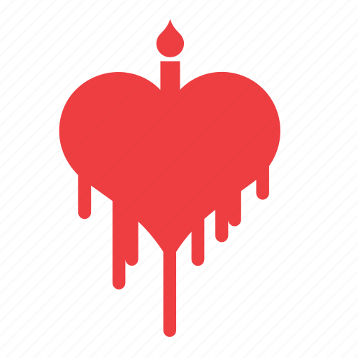 Candle, heart, love, romance icon - Download on Iconfinder