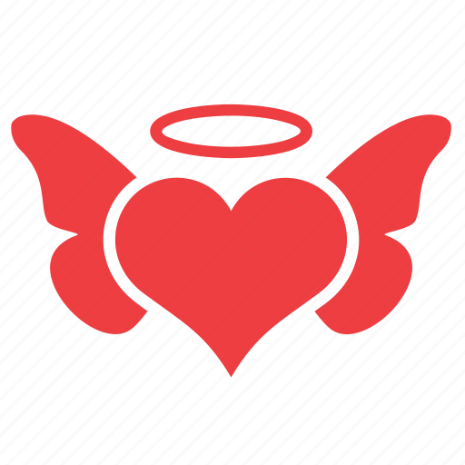 Angel, heart, love, romance, wing icon - Download on Iconfinder