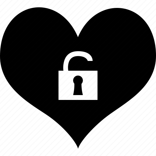 Heart, lock, love, unlock, valentines icon - Download on Iconfinder