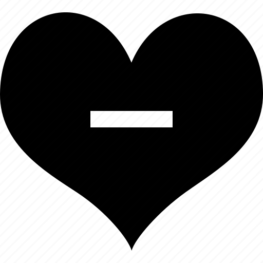 Heart, love, minus icon - Download on Iconfinder