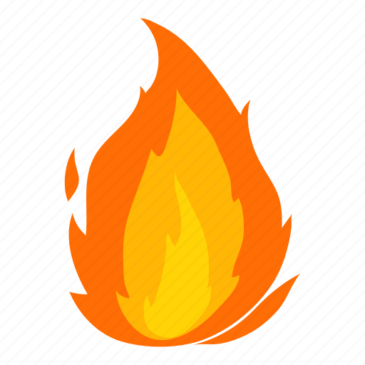 Cartoon, d406, fire, flame, hot, igniting, orange icon - Download on Iconfinder