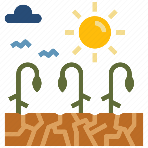 Plant, heat, wave, weather, temperature, global, warming icon - Download on Iconfinder