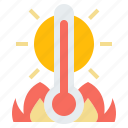 thermometer, heat, wave, weather, temperature, global, warming, heatstroke