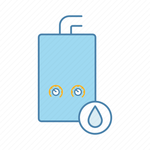 Boiler, gas, heater, heating, heating boiler, water, water heater icon - Download on Iconfinder