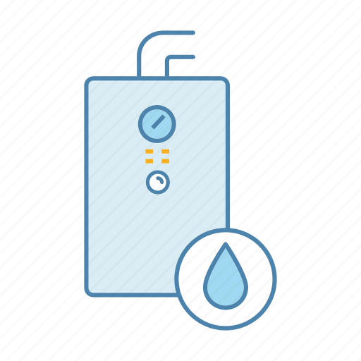 Boiler, gas, heater, heating, heating boiler, water, water heater icon - Download on Iconfinder