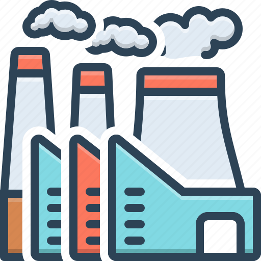 Chimney, danger, industryfactory, nuclear, plant, power, thermal icon - Download on Iconfinder