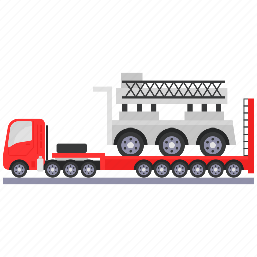 Tractor unit, special transport, heavy hauler, heavy transport, crane, vehicle icon - Download on Iconfinder