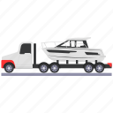 yacht, tractor unit, special transport, heavy hauler, heavy transport