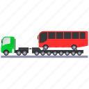 bus, tramway, tractor unit, special transport, heavy hauler, autobus, transport