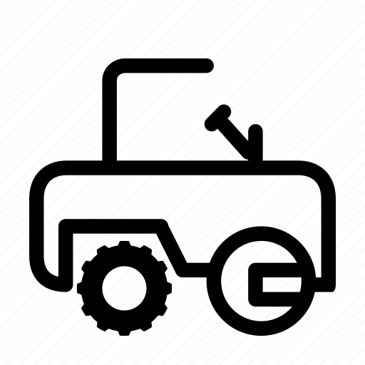 Construction, heavy, roller, transportation, vehicle icon - Download on Iconfinder
