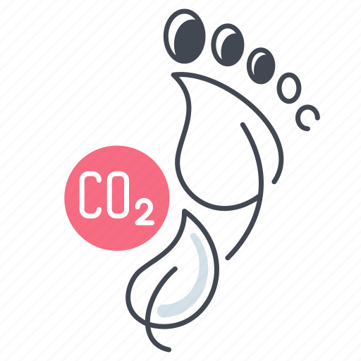 Carbon footprint, reduce carbon footprint, ecological footprint, carbon dioxide, footprint icon - Download on Iconfinder