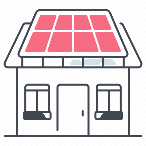 Solar house, solar power, solar cell, solar panel, solar energy icon - Download on Iconfinder