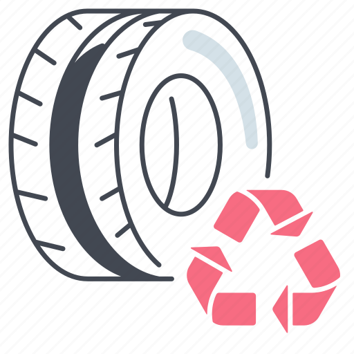 Tires, recycle tires, eco tires, car tire, recycle icon - Download on Iconfinder