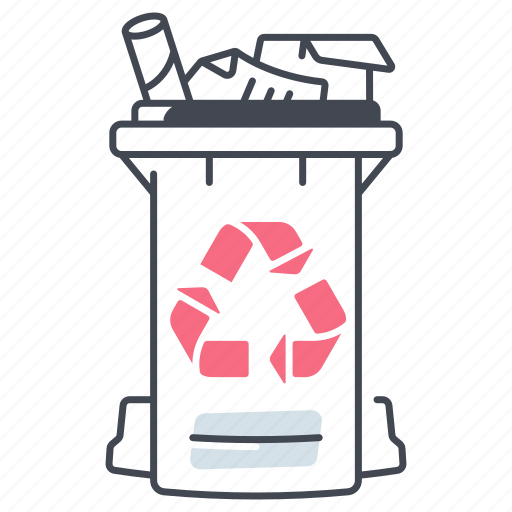 Trash bin, recycle bin, garbage, trash can, dustbin icon - Download on Iconfinder