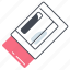 eraser, office, school, clean, remove, erase, delete, rubber, cleaning 