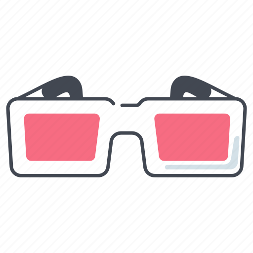 3d glasses, 3d movie glasses, cinema movie glasses, polarized, glasses icon - Download on Iconfinder