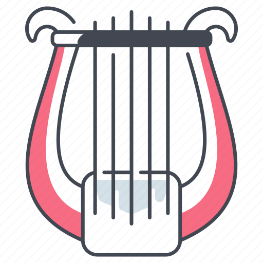 Lyre, harp, har guitar, classic lyre, musical lyre icon - Download on Iconfinder