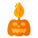 pumpkin, candle, helloween, horror, ghost, zombie, dead