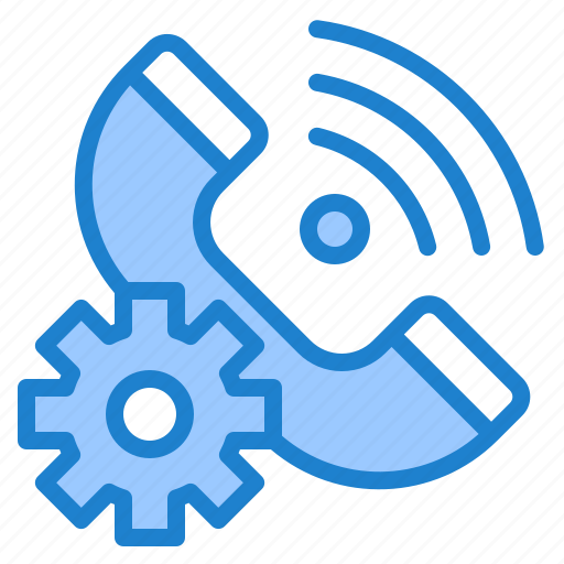 Call, gear, help, service, support icon - Download on Iconfinder