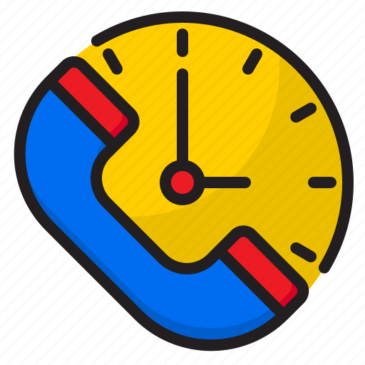 Call, clock, help, phone, support icon - Download on Iconfinder