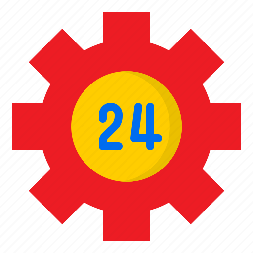 24hr, help, service, setting, support icon - Download on Iconfinder