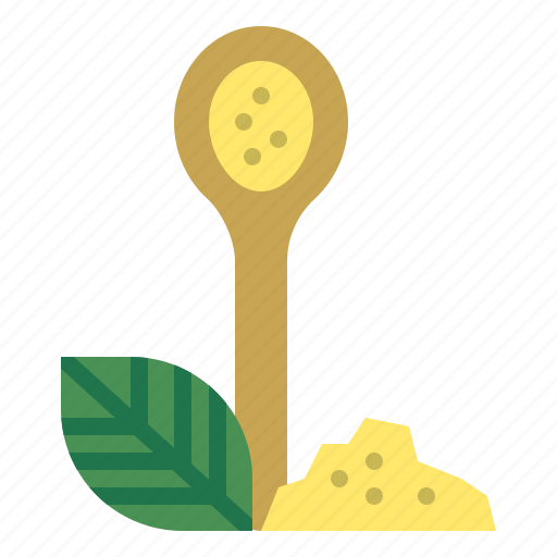 Spoon, herb, powder, spice, healthy, vegetable icon - Download on Iconfinder