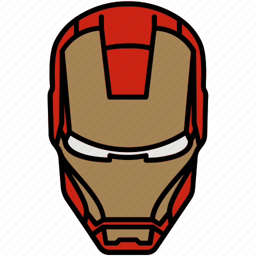 iron man mask outline