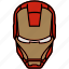 iron man, marvel, mask, suit 