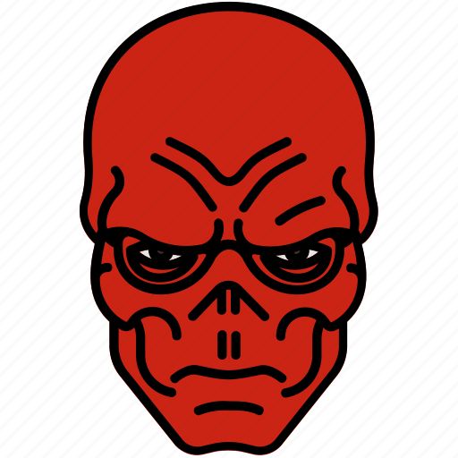 Avengers, marvel, red skull, skull icon - Download on Iconfinder