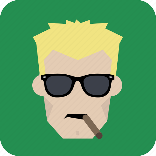 Avatar, cigar, cool, glasses, man, smoking icon - Download on Iconfinder