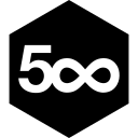 500, hexagon, media, pixel, social
