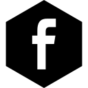 facebook, hexagon, media, social