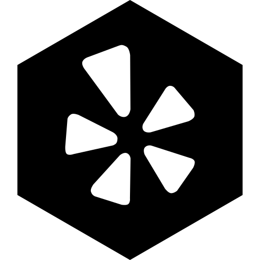 Hexagon, media, social, yelp icon - Free download